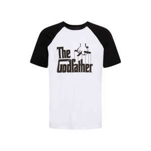Only & Sons Shirt 'GODFATHER'  bílá / černá