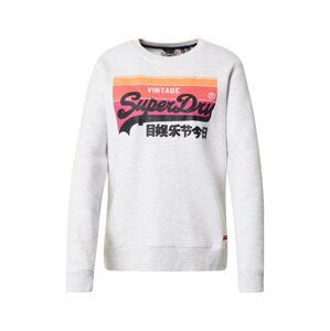 Superdry Mikina  šedý melír / korálová / mandarinkoná / fuchsiová / námořnická modř