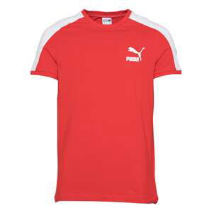 PUMA Funkční tričko  červená / bílá