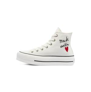 CONVERSE Kotníkové tenisky 'CHUCK TAYLOR ALL STAR'  offwhite / černá / červená