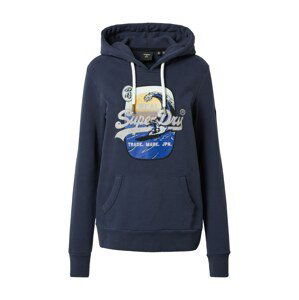 Superdry Mikina  marine modrá / mix barev