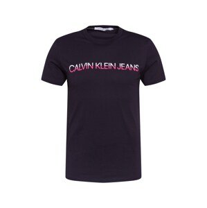 Calvin Klein Jeans Shirt  černá / bílá / světle červená