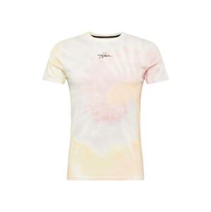 HOLLISTER Shirt  světle růžová / pastelově žlutá / bílá