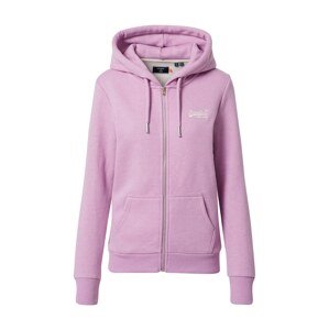 Superdry Mikina s kapucí  orchidej / bílá