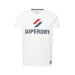 Superdry Tričko  bílá / červená / modrá