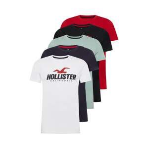 HOLLISTER Tričko  bílá / černá / červená / mátová / námořnická modř