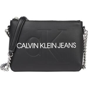 Calvin Klein Jeans Taška přes rameno  černá / bílá