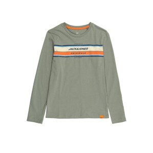 Jack & Jones Junior Tričko 'TYLER'  khaki / pastelově oranžová / béžová / námořnická modř / fialová