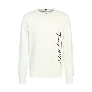 TOMMY HILFIGER Mikina 'TOMMY HILFIGER X ABOUT YOU SIGNATURE'  slonová kost / černá