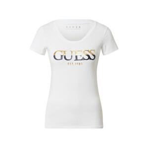 GUESS Shirt  offwhite / světle béžová / noční modrá