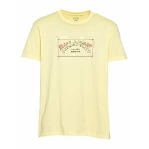 BILLABONG Funkční tričko 'ARCH SS'  zlatě žlutá / hnědá / světle žlutá