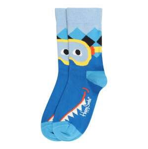 Happy Socks Ponožky 'Shark'  modrá / světlemodrá / žlutá / oranžová / bílá
