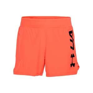 UNDER ARMOUR Sportovní kalhoty  oranžově červená / černá