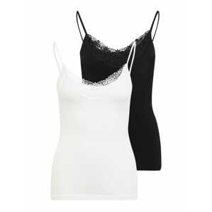 Vero Moda Petite Top 'Inge'  černá / bílá