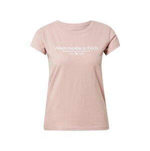 Abercrombie & Fitch Tričko  pink / bílá