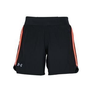 UNDER ARMOUR Sportovní kalhoty 'SpeedPocket'  černá / šedá / korálová