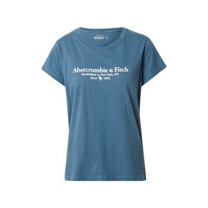 Abercrombie & Fitch Tričko  bílá / modrá