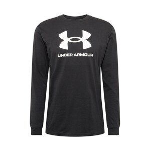 UNDER ARMOUR Funkční tričko  černá / bílá