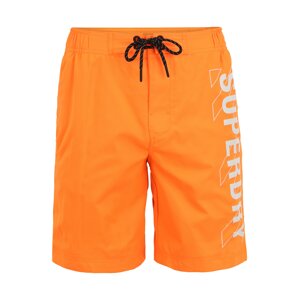 Superdry Šortky  oranžová / světle šedá