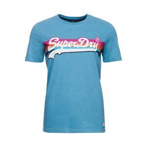 Superdry Tričko  světlemodrá / bílá / pink / oranžová / černá