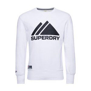 Superdry Mikina  bílá / černá