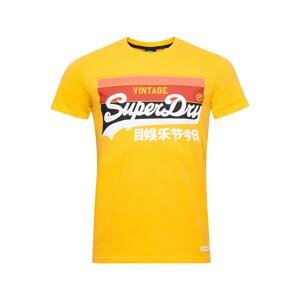 Superdry Tričko 'Cali'  světlemodrá / bílá / lososová / černá / zlatě žlutá