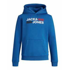 Jack & Jones Junior Mikina  královská modrá / bílá / červená