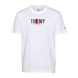 Tommy Jeans Tričko 'Timeless'  bílá / námořnická modř / červená