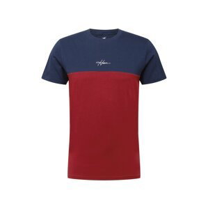HOLLISTER Tričko  námořnická modř / červená