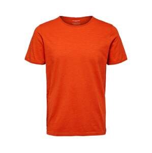 SELECTED HOMME Tričko  oranžově červená