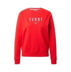 Tommy Jeans Mikina  světle červená / bílá / námořnická modř