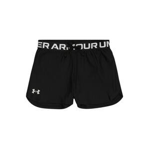 UNDER ARMOUR Sportovní kalhoty 'Play Up'  černá / bílá