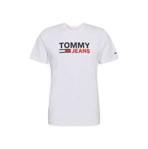 Tommy Jeans Tričko  bílá / červená / námořnická modř