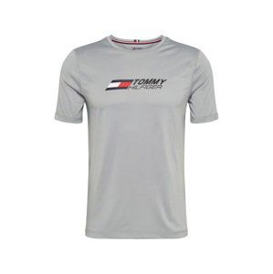 Tommy Sport Funkční tričko 'ESSENTIALS'  stříbrně šedá / červená / bílá / noční modrá