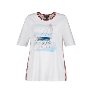 Ulla Popken T-Shirt  bílá / karmínově červené / světlemodrá / tmavě modrá