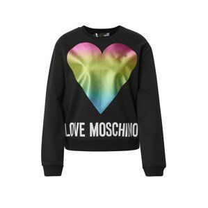 Love Moschino Mikina  černá / mix barev