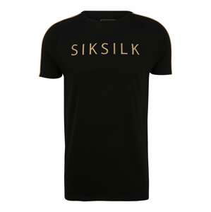 SikSilk Tričko 'Astro'  černá / světle žlutá