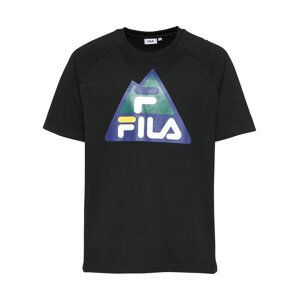 FILA T-Shirt 'Cheng'  černá / bílá / chladná modrá / stříbrně šedá / jasně oranžová