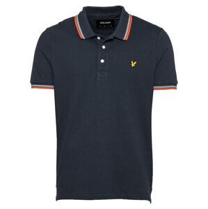 Lyle & Scott Tričko  oranžová / námořnická modř / bílá