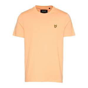 Lyle & Scott Tričko  broskvová / černá / zlatá