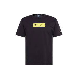 Champion Authentic Athletic Apparel Tričko  černá / žlutá