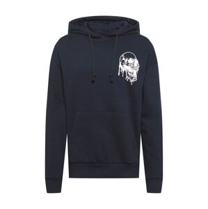 JACK & JONES Sweatshirt 'NIGHT'  černá / bílá