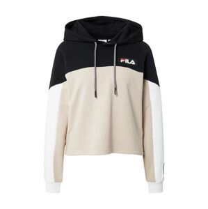 FILA Mikina  cappuccino / černá / bílá