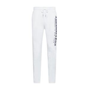 Abercrombie & Fitch Kalhoty  bílá / námořnická modř