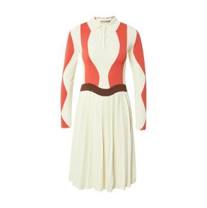 FILA Úpletové šaty 'Serena'  béžová / červená