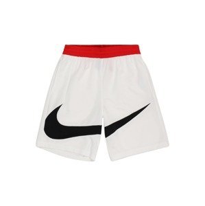NIKE Sportovní kalhoty  přírodní bílá / červená / černá