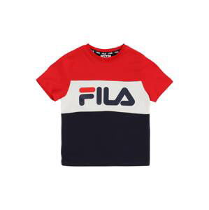FILA T-Shirt 'Thea'  bílá / červená / tmavě modrá