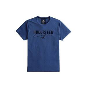 HOLLISTER T-Shirt  černá / modrá