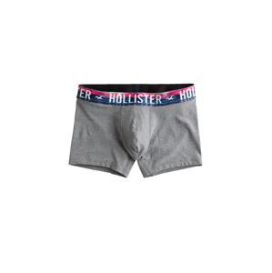 HOLLISTER Boxerky  šedý melír / modrá / pink / bílá