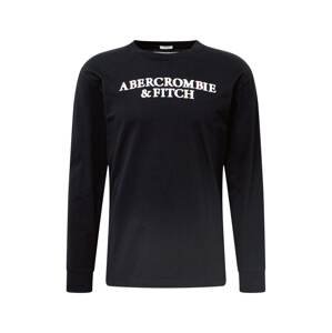 Abercrombie & Fitch Tričko  černá / bílá